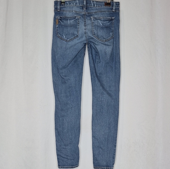 Paige Verdugo Ultra Skinny Low Rise Distressed Jeans - Size 27   ** Light Stains - Picture 2 of 12